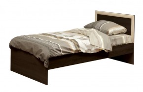 Кровать одинарная 21.55 (шир. 900) с настилом (венге/профиль дуб линдберг) в Лянторе - lyantor.mebel-74.com | фото