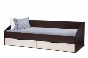 Кровать одинарная "Фея - 3" симметричная New (2000Х900) венге/вудлайн кремовый в Лянторе - lyantor.mebel-74.com | фото